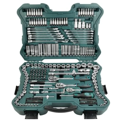 Immagine di Brüder Mannesmann Kit di chiavi a bussola metrico 1/4 (6.3 mm), 3/8 (10 1/2 (12.5 mm) 215 parti M98430