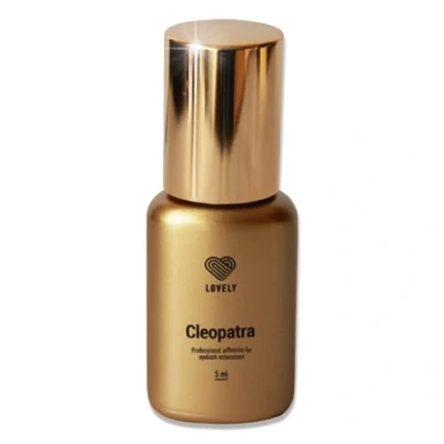 Immagine di LOVELY Eyelash Glue CLEOPATRA colla velocissima per ciglia tempo di asciugatura: IMMEDIATO potere adesivo 8 settimane chi soffre allergie extension professionali 5ml nero