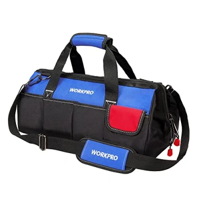 Immagine di WORKPRO Borsa Porta Attrezzi con Multi Tasche, Utensili di Grande Capacità 45cm