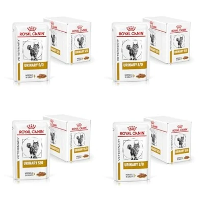 Immagine di Set risparmio! 24 x 85 g Royal Canin Veterinary Alimento umido per gatti Urinary S/O in Salsa