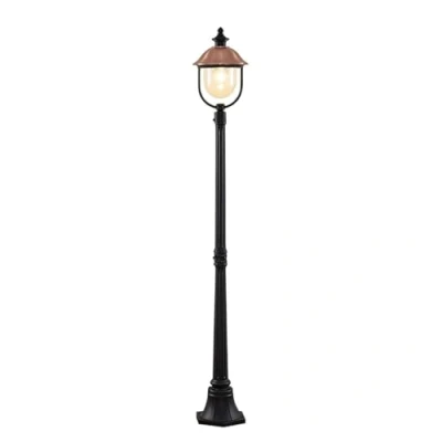 Immagine di Lampada da esterno Lindby Clint, 177 cm, metallo, resistente all&#039;acqua di mare,