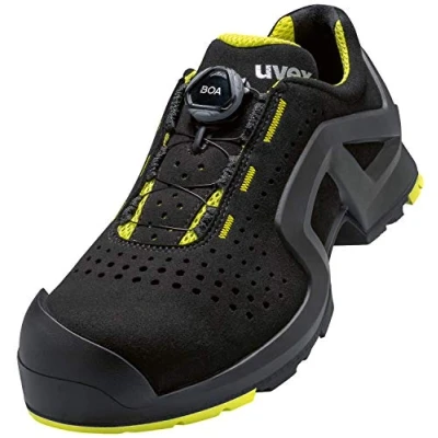 Immagine di uvex 6568 6568242 scarpe di sicurezza S1P Taglia delle (EU): 42 Nero giallo 1 Paio/a