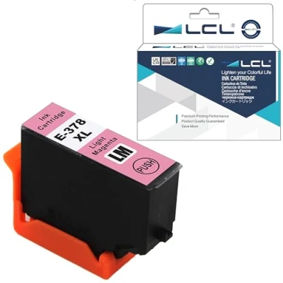 Immagine di LCL Cartucce d&#039;inchiostro Compatibile 378XL C13T37964010 (1 Chiaro Magenta) Sostituzione per Epson Expression Photo XP 8500 8505 8605 15000 8600 8000 8005 8700