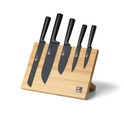 Immagine di Richardson Sheffield Nox 5 Piece Knife Set with Magnetic Block Bamboo