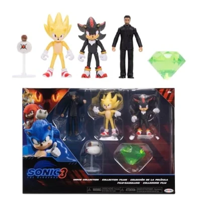 Immagine di Sonic 3 Movie Action Figures Confezione multipla da 6,3 cm di Wave 2