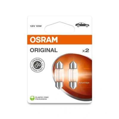Immagine di OSRAM 4062172396189 Lampadina Festoon a siluro Original Line C10W 10 W 12 V