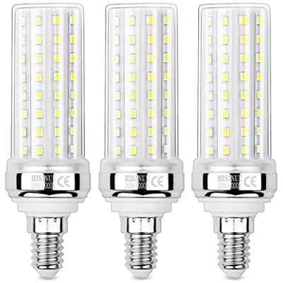 Immagine di HZSANUE LED Lampadina Mais 20W, E14 Piccole Vite Edison Lampadina, 6000K Bianco Freddo, 2200LM, 150W Lampadine Incandescenza Equivalenti, Non Dimmerabile, Confezione da 3