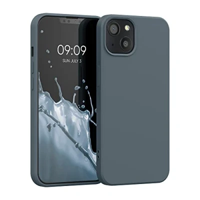 Immagine di kwmobile Custodia Compatibile con Apple iPhone 13 Cover Back Case per Smartphone in Silicone TPU Protezione Gommata ardesia scuro