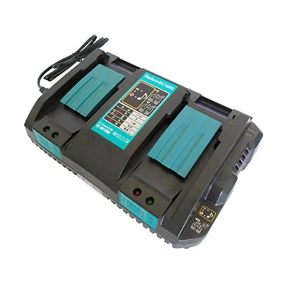 Immagine di YASI MFG® Caricatore rapido doppio a 2 vie per Makita DC18RD, 196933 6, 4A