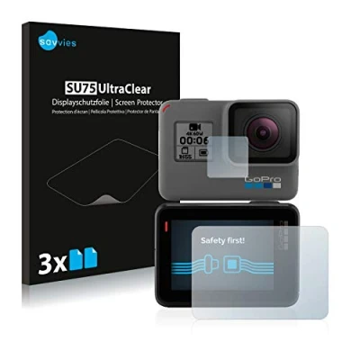 Immagine di savvies (6 Pezzi Pellicola Protettiva per GoPro Hero 5 Black Protezione Schermo Trasparente