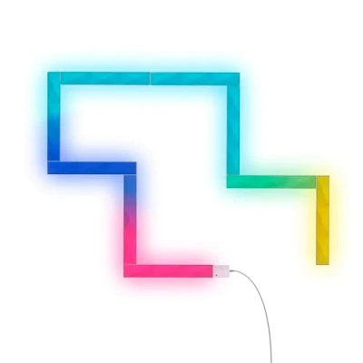 Immagine di Trust Gaming GXT 905 Vybz Striscia LED Personalizzabile, 9 Strip Flessibili con 44 Modalità Di Illuminazione, Sincronizzazione Musica, Applicazione, Neon RGB per Camera, Accessori