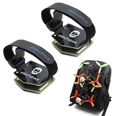 Immagine di 2 set FPV Drone Lock Mount per zaino plug in accessori fai da te Bundle Hanging fibbia con cinghie batteria Quadcopter