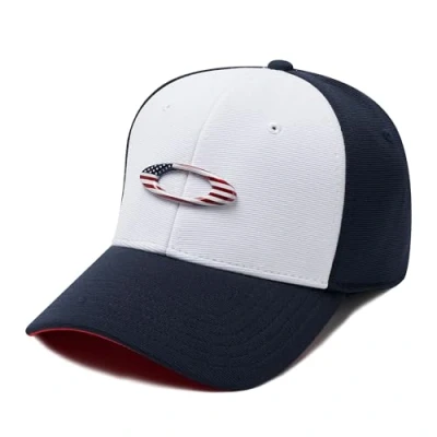 Immagine di Oakley Tincan Cappelli Elasticizzati, Blu/Bianco, S/M Uomo