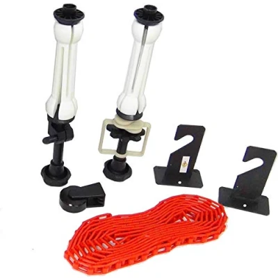 Immagine di DynaSun ESB1 Kit Supporto Fondale Professionale Completo di Bracci ad Espansione, Catene, Contrappesi, Nero