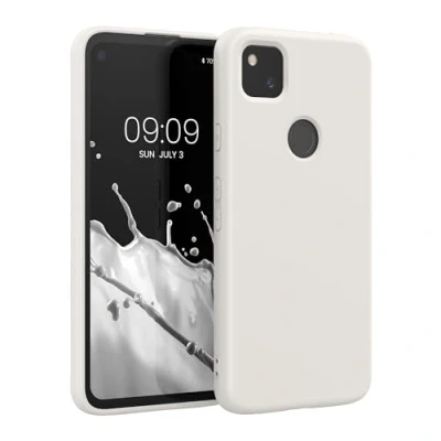 Immagine di kwmobile Custodia Compatibile con Google Pixel 4a Cover Back Case per Smartphone in Silicone TPU Protezione Gommata bianco