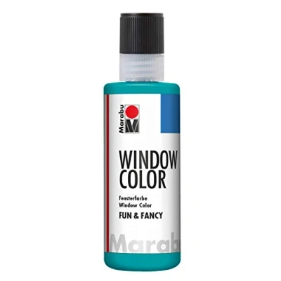 Immagine di Marabu Window, Colore Fun &amp; Fancy, Turchese, 80 ml, 040604098