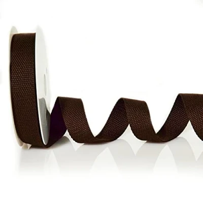 Immagine di Trimz Tessitura in Cotone Resistente, Marrone, 25mm x 5m