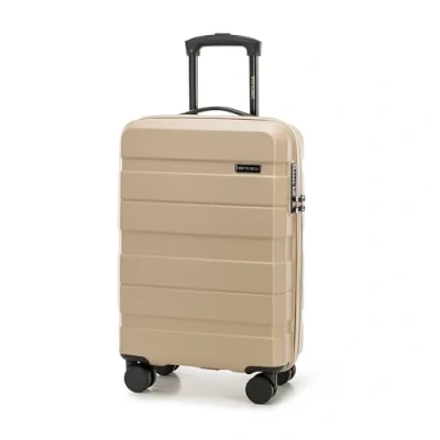 Immagine di WITTCHEN KOMODO Line Piccola Valigia Bagaglio a mano da cabina rigido in ABS Lucchetto TSA Taglia S Beige