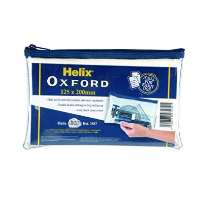 Immagine di Helix Oxford 930710 8/12,7 cm astuccio trasparente NAVY SMALL