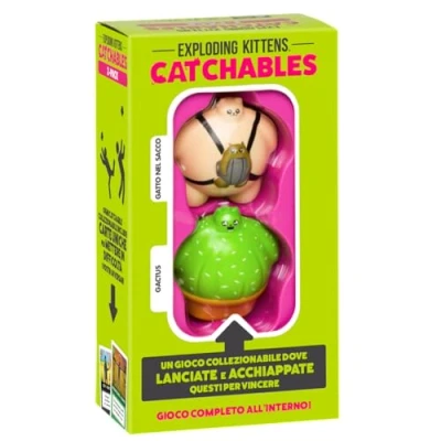 Immagine di Asmodee Exploding Kittens: Catchables Gatto nel Sacco, Gioco da Tavolo, 8+ Anni, 2+ Giocatori, Edizione in Italiano