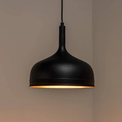 Immagine di Lampada a sospensione Flary D30cm Metallo Nero Menzzo
