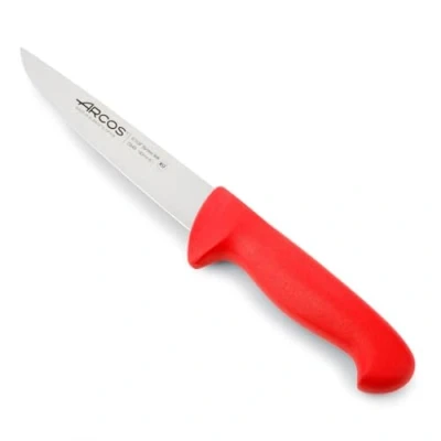 Immagine di Arcos Serie 2900 Coltello Scannare Macellaio Bistecca Lama Acciaio Inossidabile Nitrum 160 mm Manico Polipropilene Colore Rosso