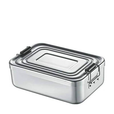 Immagine di Kuchenprofi Scatola del pranzo in alluminio, 5 x 12 18 cm, colore: Argento