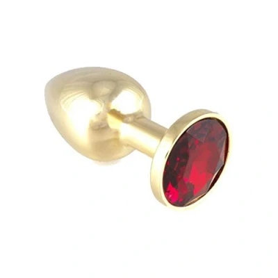 Immagine di Butt Plug In Oro Con Gemma Rossa