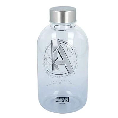 Immagine di Stor 00264 marvel Bottiglia 620ml di Vetro Piccola, 620 ml, Colore: Nero, Misura Media, Multicolore, Mediano