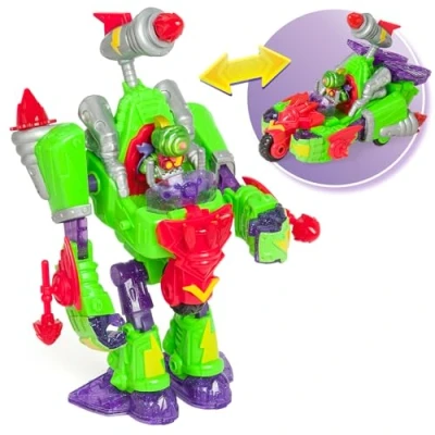 Immagine di SUPERTHINGS Turbo Warrior Speed Robot trasformabile. Il si trasforma in un&#039;auto. Include 1 Warrior, accessorio Esclusivo e SuperThing