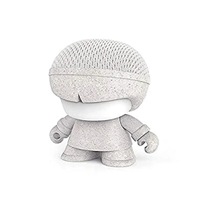 Immagine di Xoopar Mini altoparlante Bluetooth portatile realizzato in materiale resistente Xboy Bianco illuminato a LED Potente suono 360 con telecomando per selfie integrato
