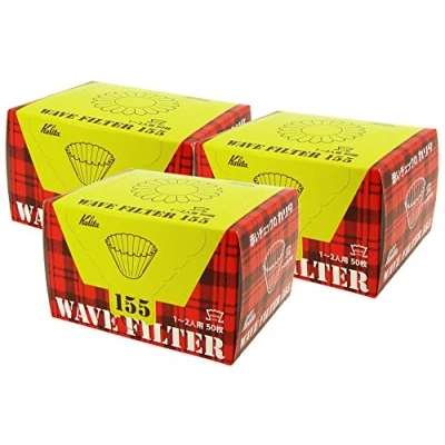 Immagine di Kalita Wave Series KWF 155#22211 Filtro per caffè, bianco, 1 2 persone, 50 fogli x 3 confezioni