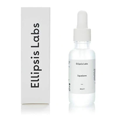 Immagine di olio di squalane Ellipsis Labs, squalano 100% naturale derivato dalle olive, un idratante profondo per il trattamento della pelle secca con proprietà anti invecchiamento 30 ml