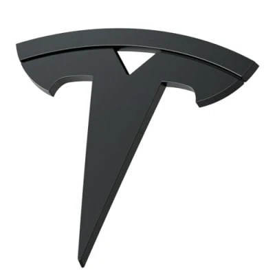 Immagine di Spigen Tesla Model 3 2024 Highland Emblema Anteriore Copertura Completa del Logo per Accessori Nero