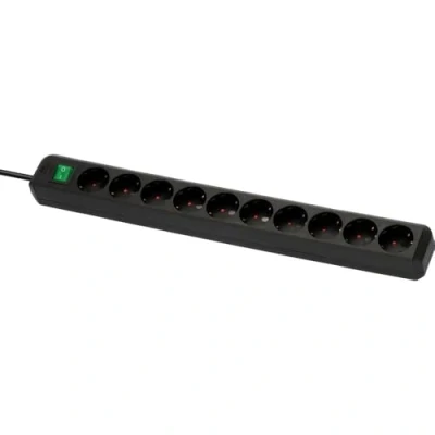 Immagine di Brennenstuhl, Eco Line con interruttore presa multipla a 10 nero 3 m