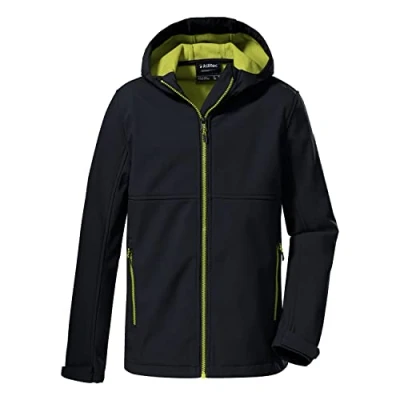 Immagine di Killtec Boy&#039;s Giacca softshell con cappuccio KOW 202 BYS SFTSHLL JCKT, dark navy, 140, 38568 000