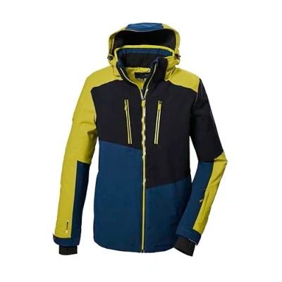 Immagine di killtec Uomo Giacca da sci/giacca funzionale con cappuccio e paraneve chiusura a cerniera KSW 70 MN SKI JCKT, himmelblau, L, 41957 000
