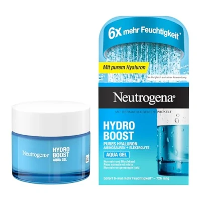 Immagine di Neutrogena Hydro Boost Crema viso acqua gel con acido ialuronico e senza olio, per pelli normali miste, 50 ml.