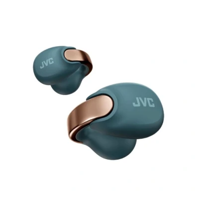 Immagine di JVC Nearphones HA NP1T A, Cuffie in stile Earcuff con archetto lucido, vestibilità comoda, connessione multipoint, Bluetooth 5.3, autonomia di 24 ore, compatibili app Blu Teal