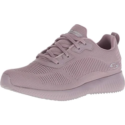 Immagine di Skechers Bobs Squad Tough Talk, Scarpe da Ginnastica Donna, Mauve Engineered Knit, 37 EU