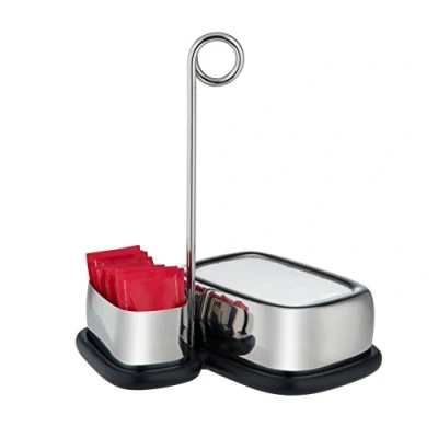 Immagine di Alessi VS07 1 Bibo Set di Accessori da Tè e Caffè, Acciaio Inossidabile 18/10, Melammina