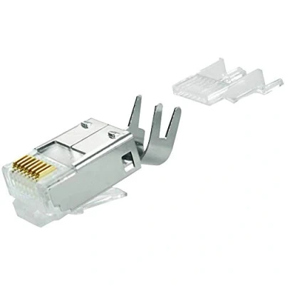 Immagine di TELEGŽRTNER Telegärtner J00026A0165 connettore per Cavi RJ45 Argento Connettori (RJ45, Argento, 11,68 x 18,5 6,6 mm, 1 Pezzo(i)
