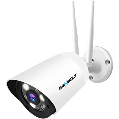 Immagine di GENBOLT [2.4/5GHz] Telecamera Wi Fi Esterno, Videocamera Sorveglianza Esterni WiFi IP Camera CCTV Sicurezza Domestica con Visione Notturna a Colori, 4X Zoom Digitale Rilevamento Umano