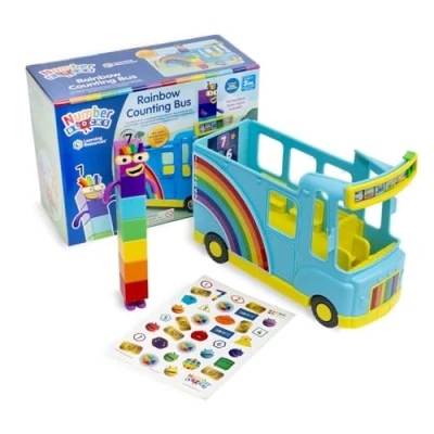 Immagine di Learning Resources contare con Arcobaleno, età 3+, Set interattivo Numberblocks Autobus Seven da Collezione Incluso, riproduce 12 Canzoni e Suoni, CBeebies Toys, HM96092 UK