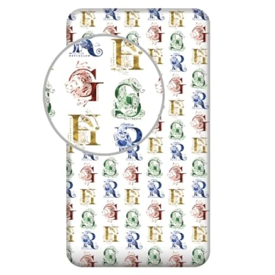 Immagine di HARRY POTTER Drap Housse Maisons Poudlard Set di Lenzuola e federe, Multicolore, Único
