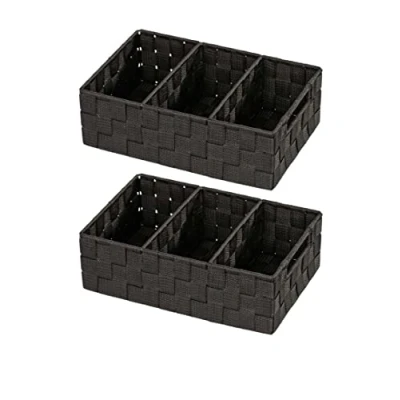 Immagine di Wenko Set 2 Cestino Porta Utensili Adria Nero 32 X 10 21