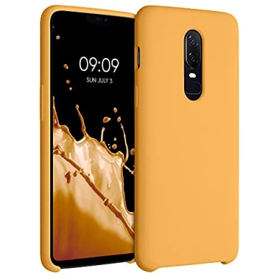 Immagine di kwmobile Cover per OnePlus 6 Custodia Back Case Smartphone in Silicone TPU Protezione Gommata calendula