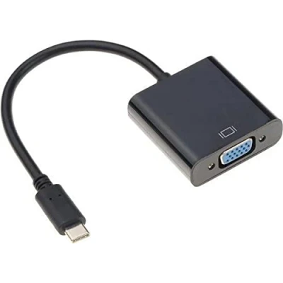 Immagine di Cicon adattatore USB C a VGA maschio Cavo (nero)