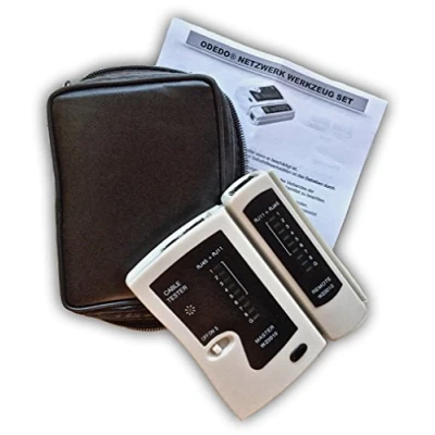 Immagine di odedo® tester per cavi RJ45 / RJ11 con unità remota, di rete, LAN ISDN DSL CAT 5/6 7