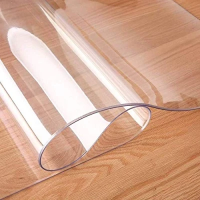 Immagine di tappetino da scrivania trasparente, 150 x 60 cm, protettivo antiscivolo per scrivania, in PVC, mouse impermeabile, resistente al calore